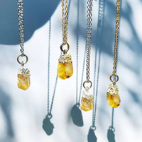 Personalised November Birthstone Citrine Necklace