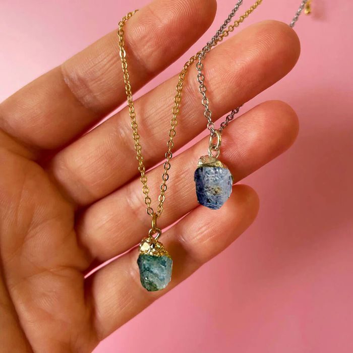 Personalised September Birthstone Sapphire Necklace