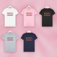 Rainbow Love T Shirt