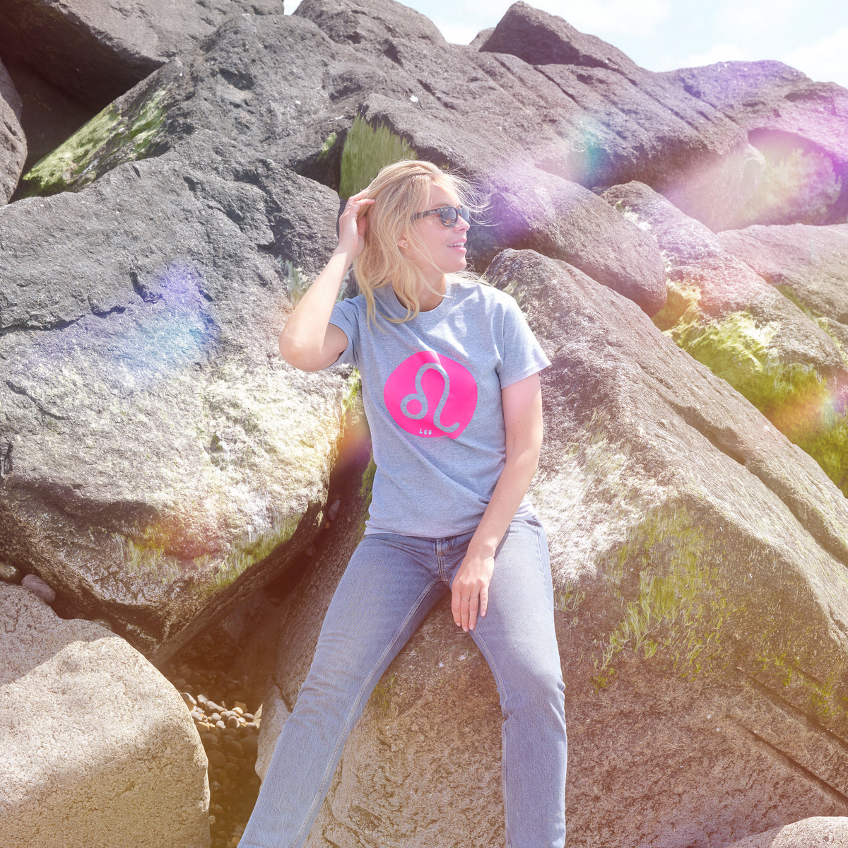 Neon Zodiac Star Sign Women's T Shirt