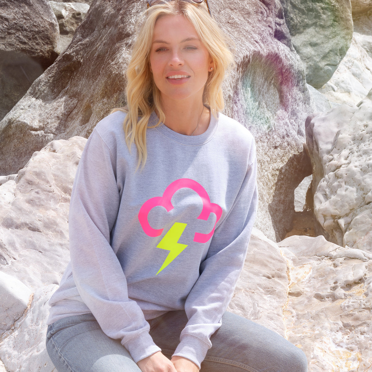 Thunder & Lightning Weather Symbol Sweatshirt