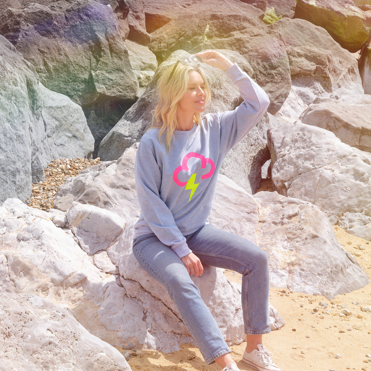 Thunder & Lightning Weather Symbol Sweatshirt