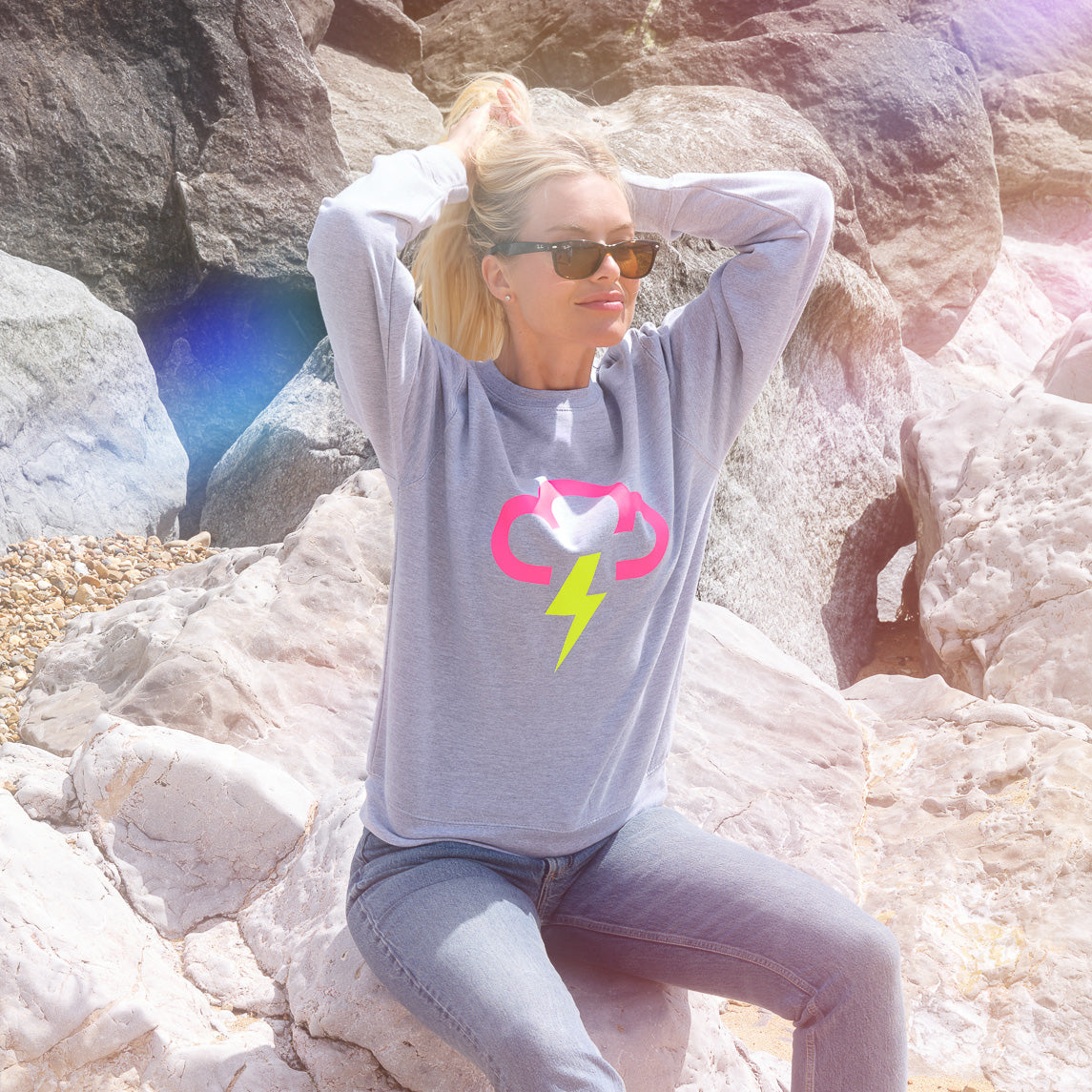 Thunder & Lightning Weather Symbol Sweatshirt
