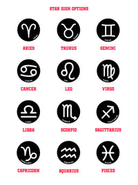Neon Zodiac Star Sign Women's T Shirt