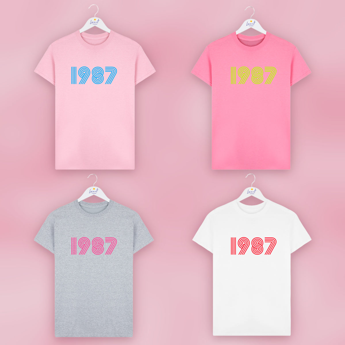 Personalised Retro Disco Font Birth Year T Shirt