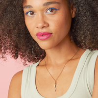 Gold Plated Retro Horn of Plenty Necklace