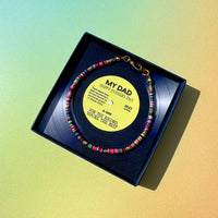 African Recycled Records Father's Day Bracelet