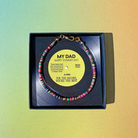 African Recycled Records Father's Day Bracelet