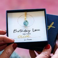 Birthday Love to You Birthstone Necklace