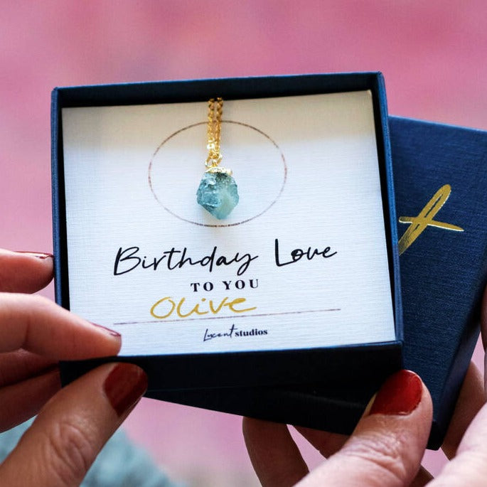 Birthday Love to You Birthstone Necklace