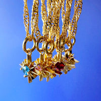 Petite Birthstone Star Necklace