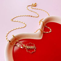 Bloomin' Best Mum Gold Plated Mama Necklace