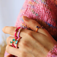 enamel glass ring