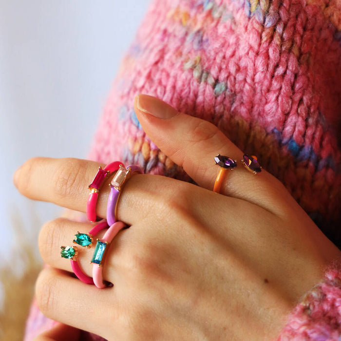 enamel glass ring