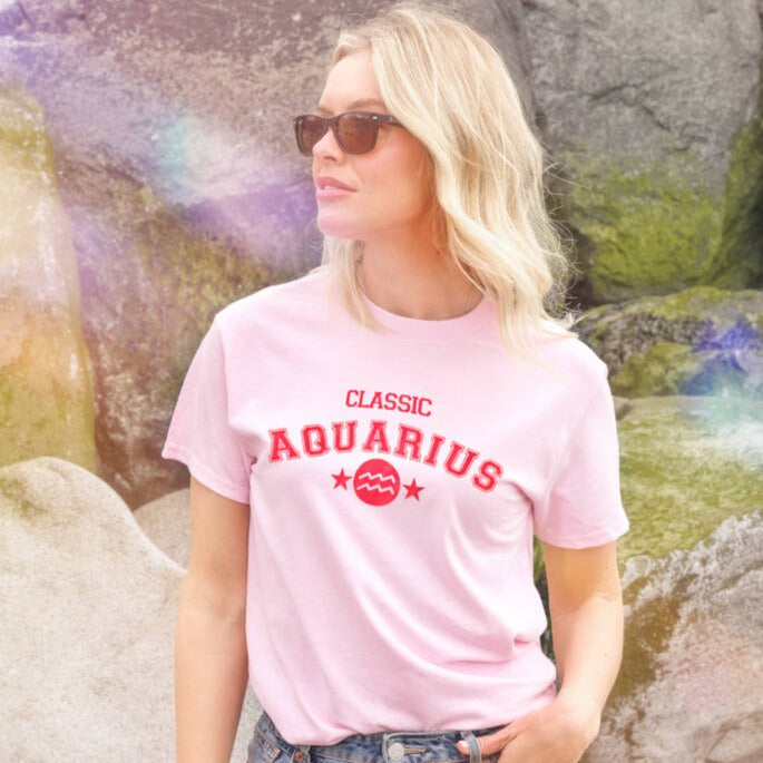 Classic Zodiac Star Sign Varsity Women's T Shirt