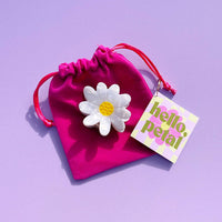 Daisy Flower Resin Claw Hair Clip