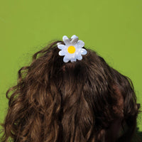 Daisy Flower Resin Claw Hair Clip