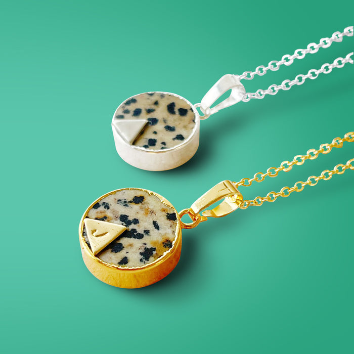 Dalmatian Jasper Personalised Gemstone Necklace