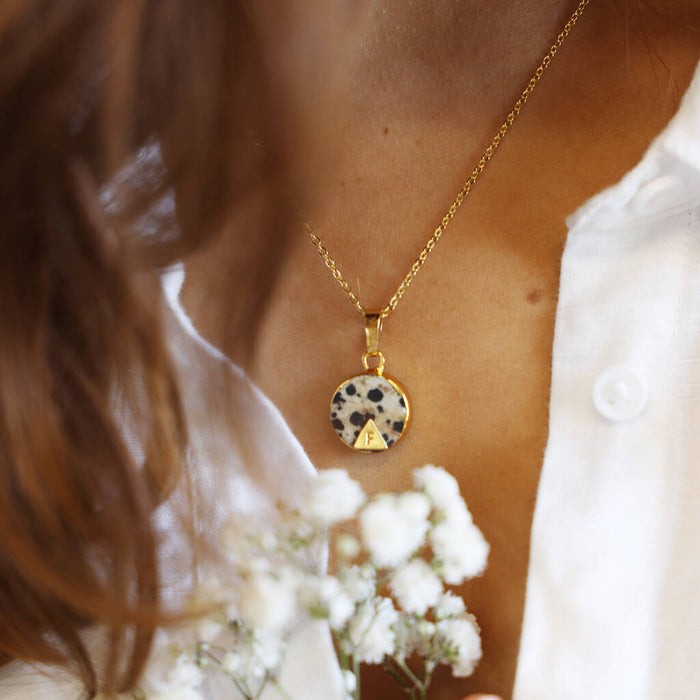 Dalmatian Jasper Personalised Gemstone Necklace
