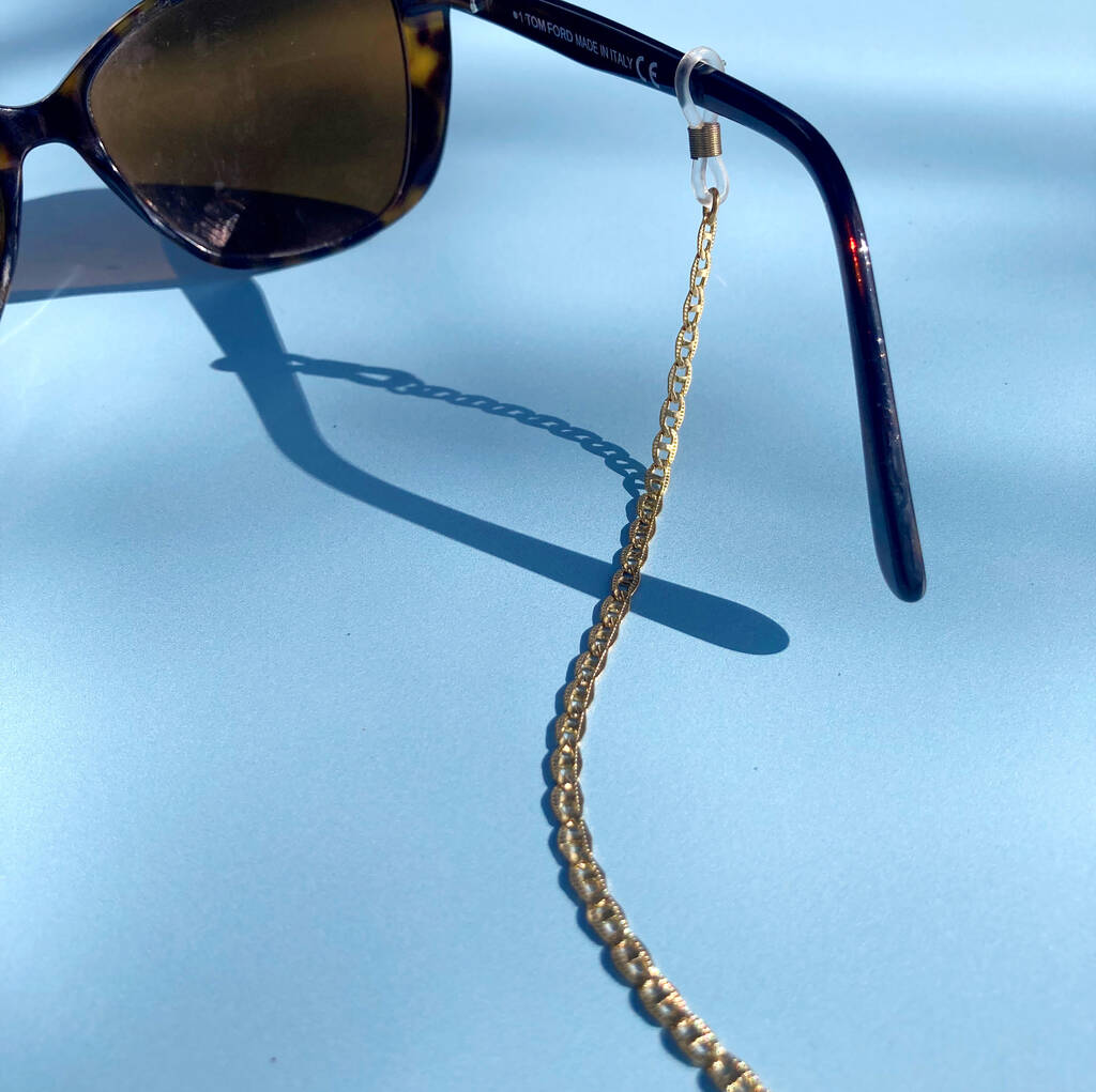 Gold Plated Mariner Link Sunglasses Chain