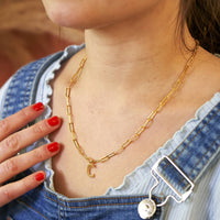 Happy 30th Birthday Initial Necklace