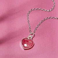Healing Heart Ruby Gemstone Necklace