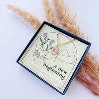 Mother of Pearl Flower Necklace For New Mothers