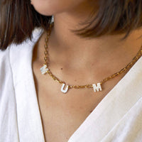 Mother Of Pearl Mama Necklace