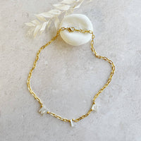 Mother Of Pearl Personalised Letter Necklace
