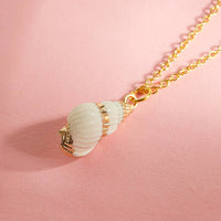 Natural Seashell Gold or Silver Plated Necklace