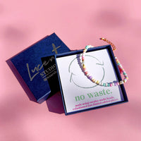 No Waste Pastel Beaded Anklet