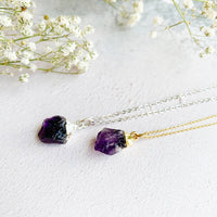 Personalised February Birthstone Amethyst Necklace