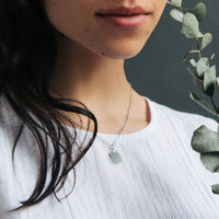 Personalised March Birthstone Aquamarine Necklace