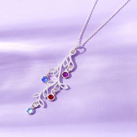 Personalised Birthstone Family Tree Necklace