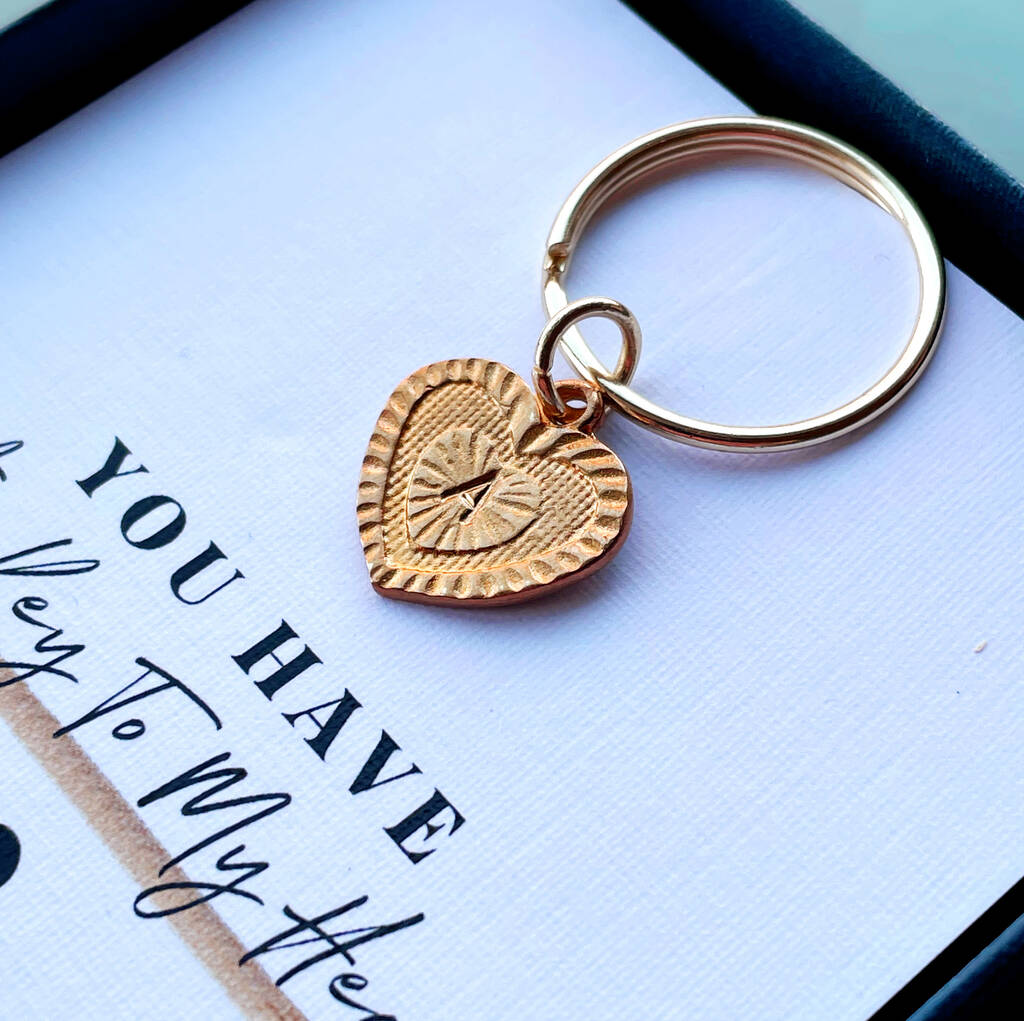 Personalised Heart Keyring