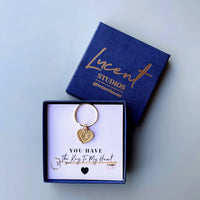 Personalised Heart Keyring