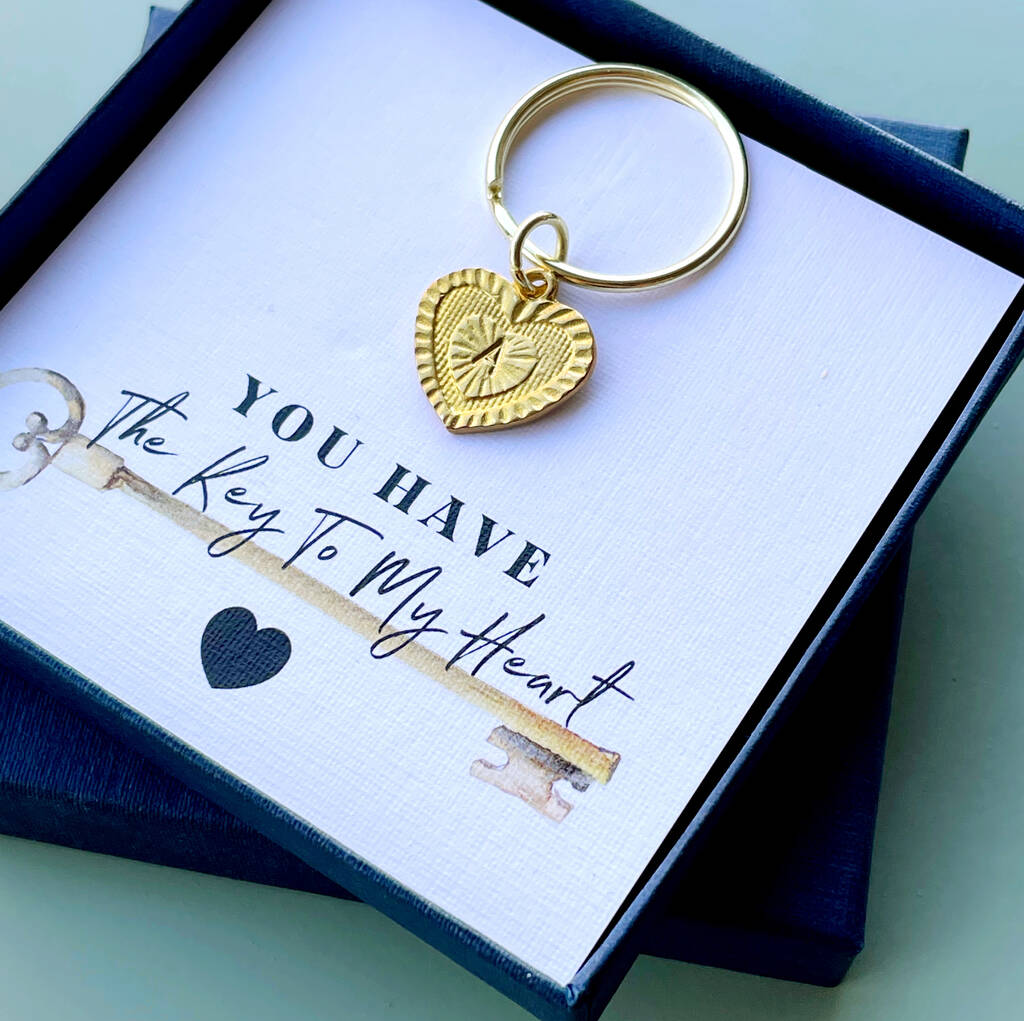 Personalised Heart Keyring