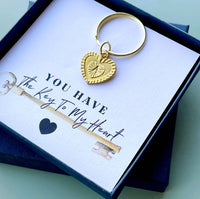 Personalised Heart Keyring