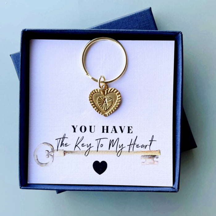 Personalised Heart Keyring