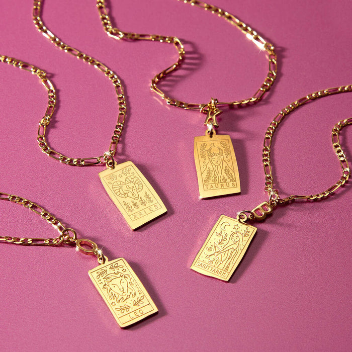 Personalised Initial, Zodiac And Constellation Necklace