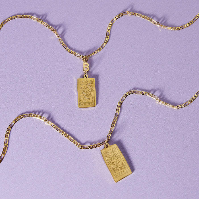 Personalised Initial, Zodiac And Constellation Necklace