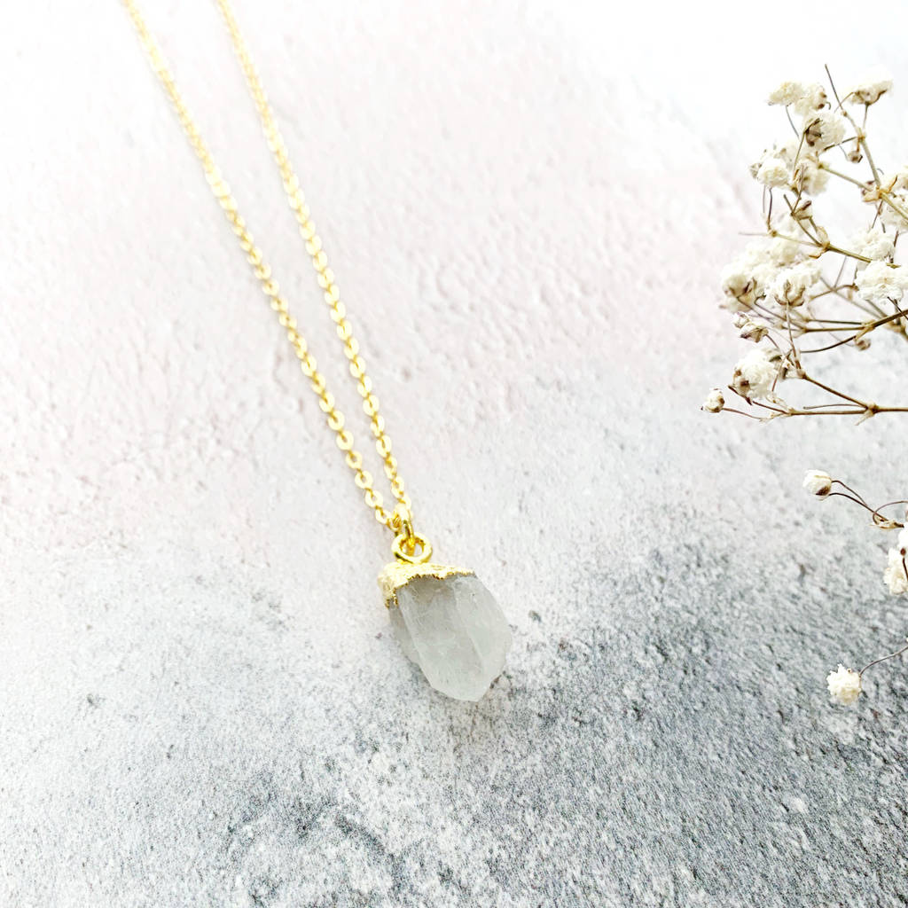 Personalised June Birthstone Moonstone Necklace