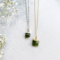 Personalised August Birthstone Peridot Necklace