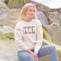 Personalised Rainbow Birth Year Sweatshirt Jumper