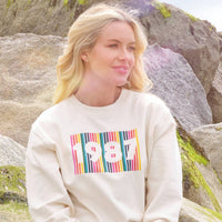 Personalised Rainbow Birth Year Sweatshirt Jumper