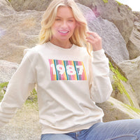 Personalised Rainbow Birth Year Sweatshirt Jumper