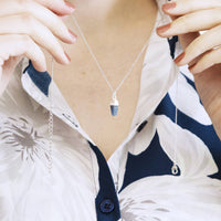 Personalised September Birthstone Sapphire Necklace