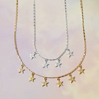 Personalised Starry Skies Initials Necklace