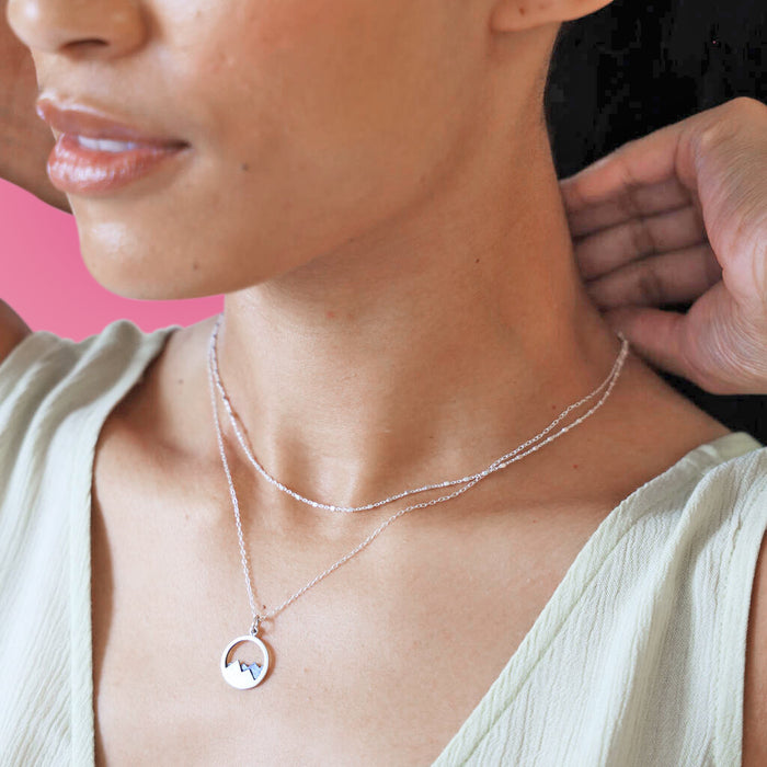 Sterling Silver Hiking Necklace
