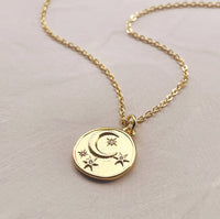 You Are Magic Gold Plated Moon Necklace